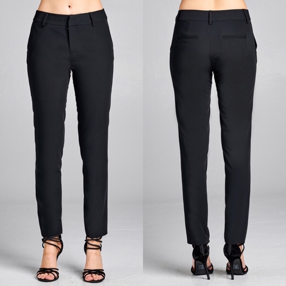 TALIA🖤 tailored black pants trousers office work - Picture 2 of 5
